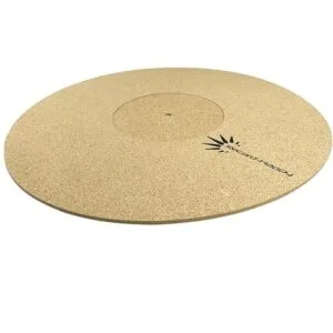 Alfombrilla de corcho antiestático para tocadiscos de_2