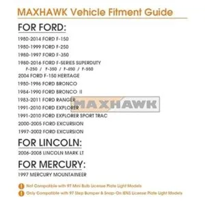 MAXHAWK Tubo de neón rojo OLED de xenón blanco completo_4