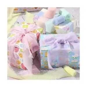 6 rollos de cinta de seda de gasa con flecos hechos a mano_4