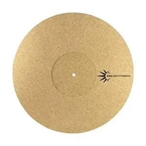 Alfombrilla de corcho antiestático para tocadiscos de_1