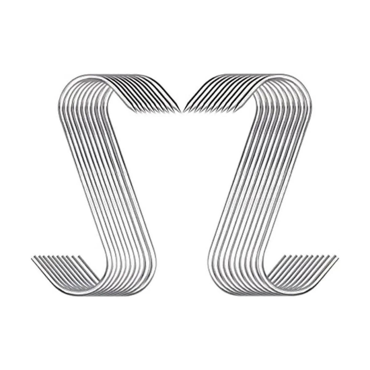 Alele 20 ganchos para carne ganchos de carnicero de acero_1