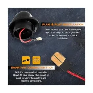 MAXHAWK Tubo de neón rojo OLED de xenón blanco completo_3