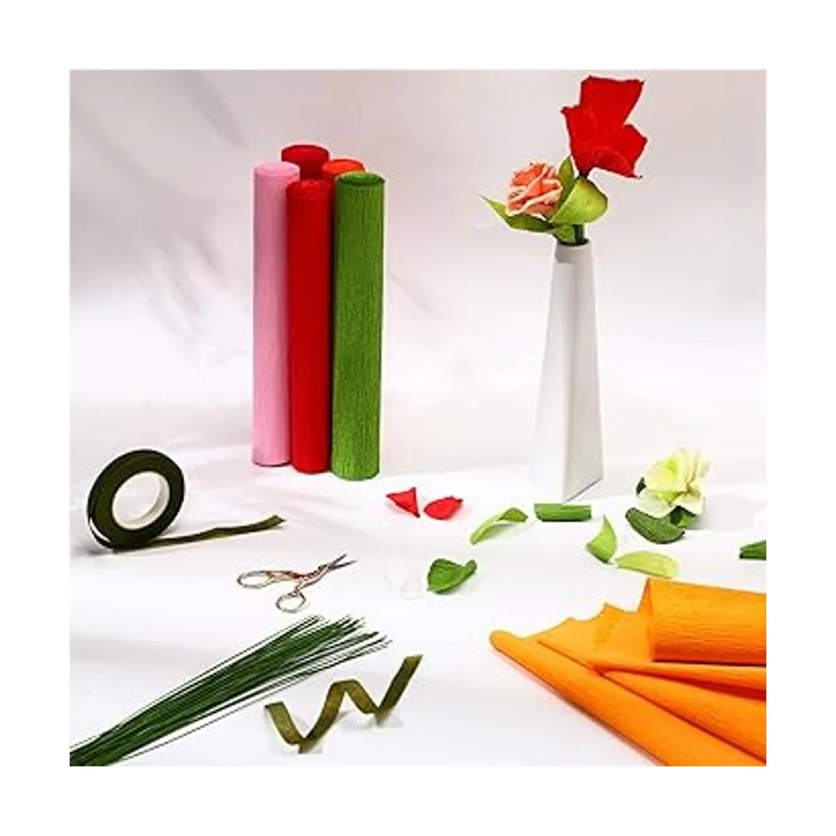 Gersoniel 57 piezas de papel crepé para bricolaje 6_6