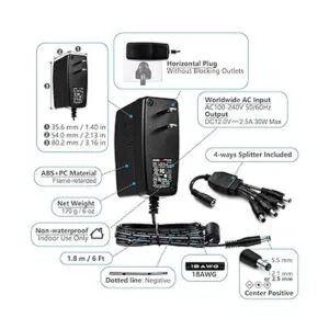 Chanzon Adaptador de fuente de alimentación CA CC de 12 V_3