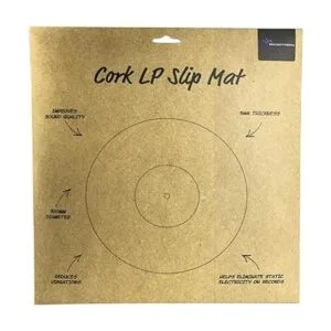 Alfombrilla de corcho antiestático para tocadiscos de_3