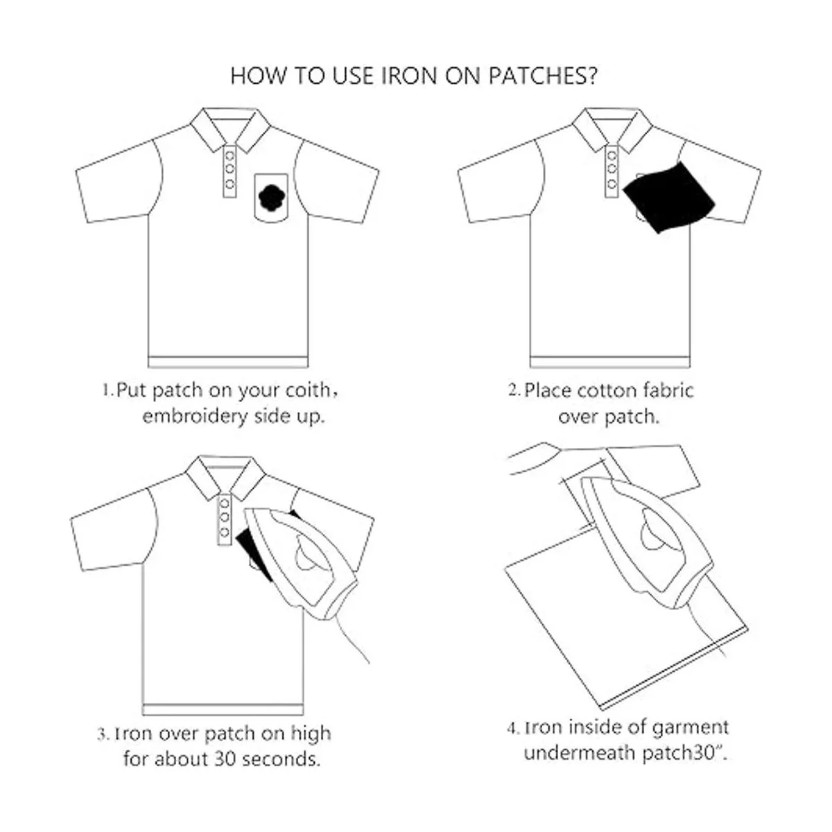 J.CARP 80 parches al azar surtidos para planchar bonitos_3