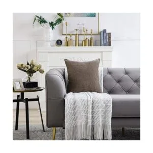 Fundas de cojín Anickal juego de 2 fundas de felpa_2