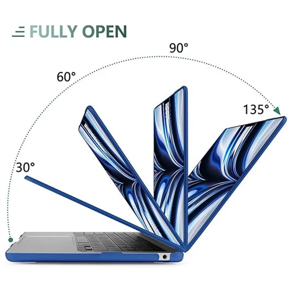 TWOLSKOO Funda para MacBook Air de 13.6 pulgadas 2022_3