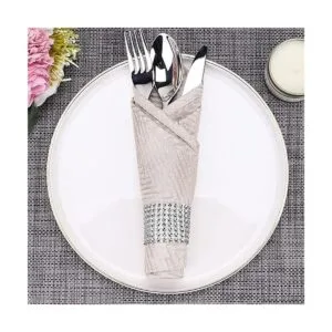 Eakor Mirilor 150 servilleteros brillantes hebillas para_5