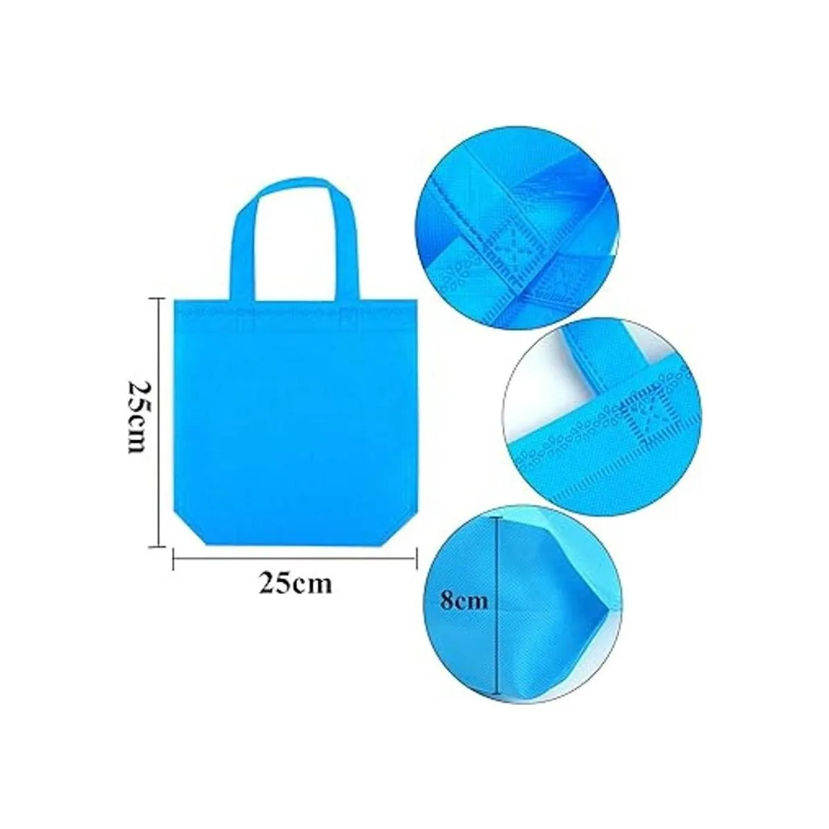 Elcoho 24 piezas no tejidas bolsas de fiesta 9.8 x 9.8 x 3_2