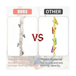 2 cadenas colgantes de algodón bohemio con animales de_2