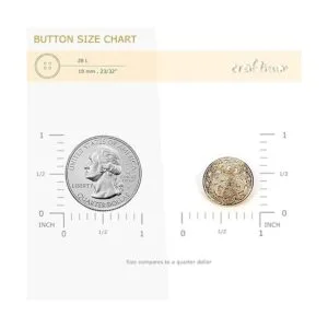 Craftisum Botones de costura de metal con relieve hueco_2