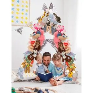 2 cadenas colgantes de algodón bohemio con animales de_5