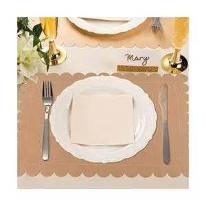 Paquete de 100 manteles individuales desechables de papel_4