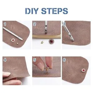 WADORN 120 juegos de remaches de diamantes de imitación de_6