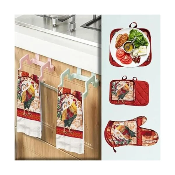 Set de 5 piezas de toallas para cocina para agarrar ollas_6