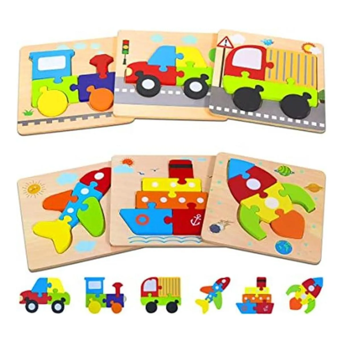 Rompecabezas de madera para niños de 1 2 3 años 6_1