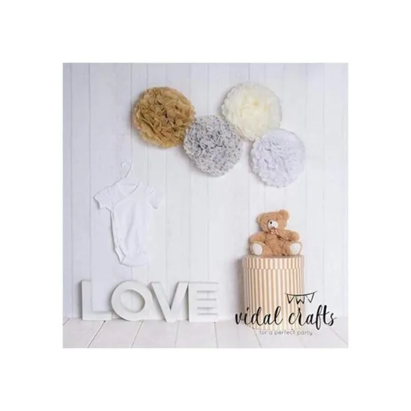 Vidal Crafts Kit de 20 pompones de papel de seda flores_2