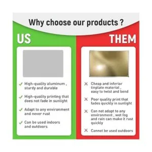 Rousen Letreros de metal para decoración de cuevas de_4