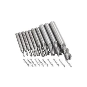 AFUNTA Juego de 10 brocas de 4 flautas para molino de_3