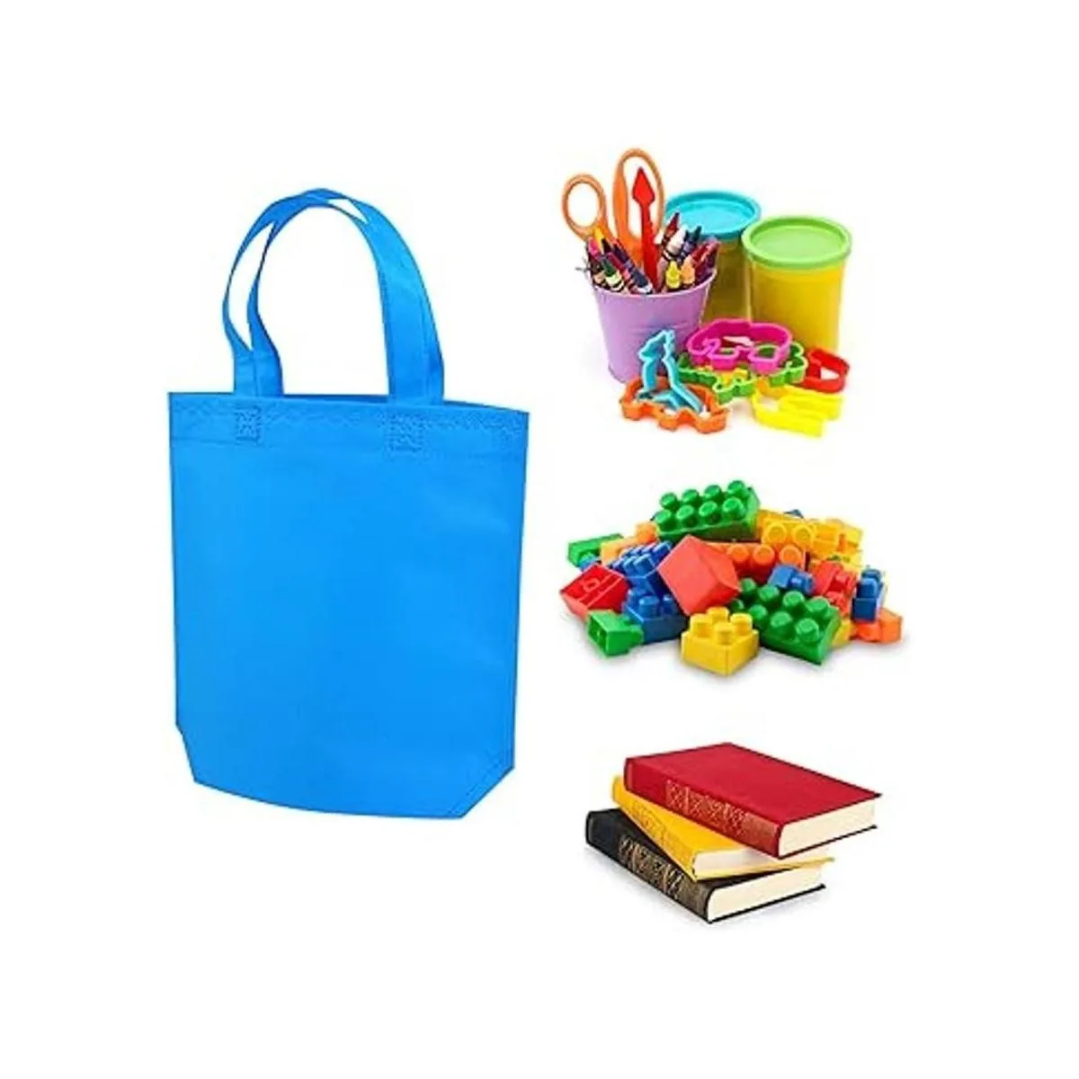 Elcoho 24 piezas no tejidas bolsas de fiesta 9.8 x 9.8 x 3_6