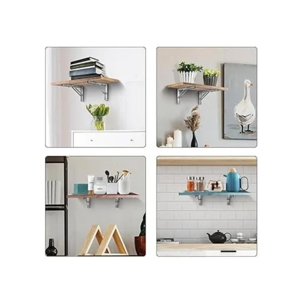 Pynsseu Soportes plegables para estante de 16 pulgadas_7