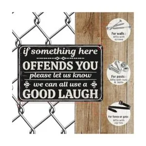 Rousen Letreros de metal para decoración de cuevas de_5