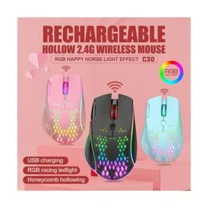 VEGCOO C30 Silent Click Mouse inalámbrico recargable para_6