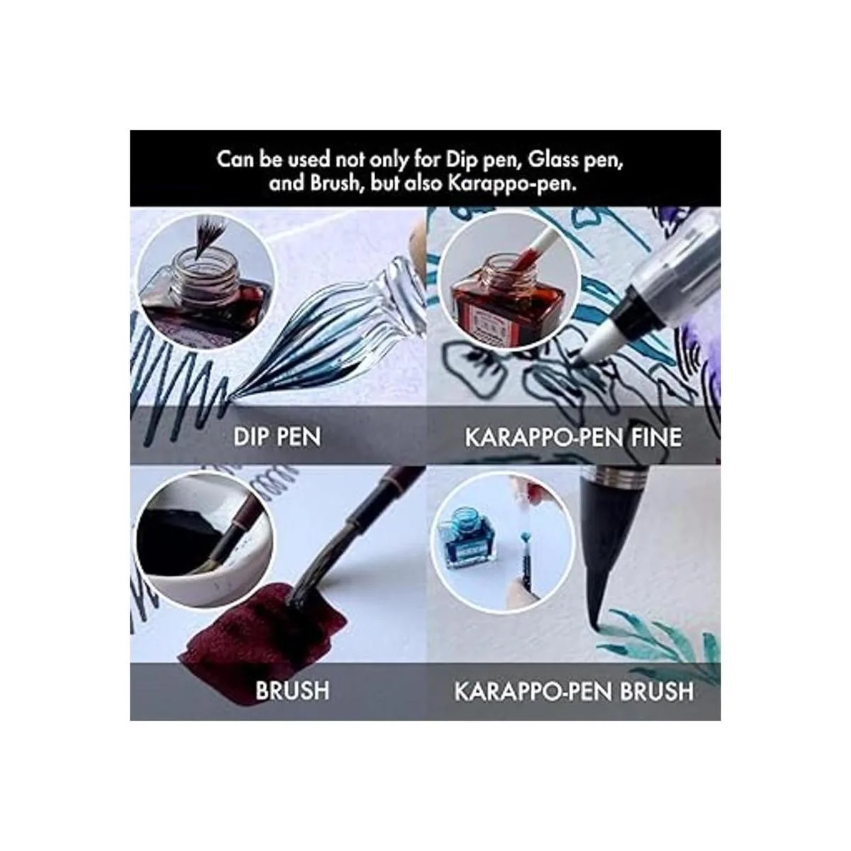 Kuretake Inkcafé MEIJI NO IRO SHIKON Ink Bottle 20g_5