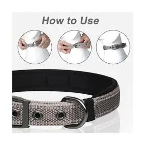 PetiFine Collar de perro resistente ajustable de neopreno_6