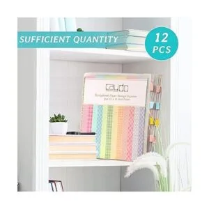 Caydo 12 piezas de almacenamiento de papel para álbumes de_5