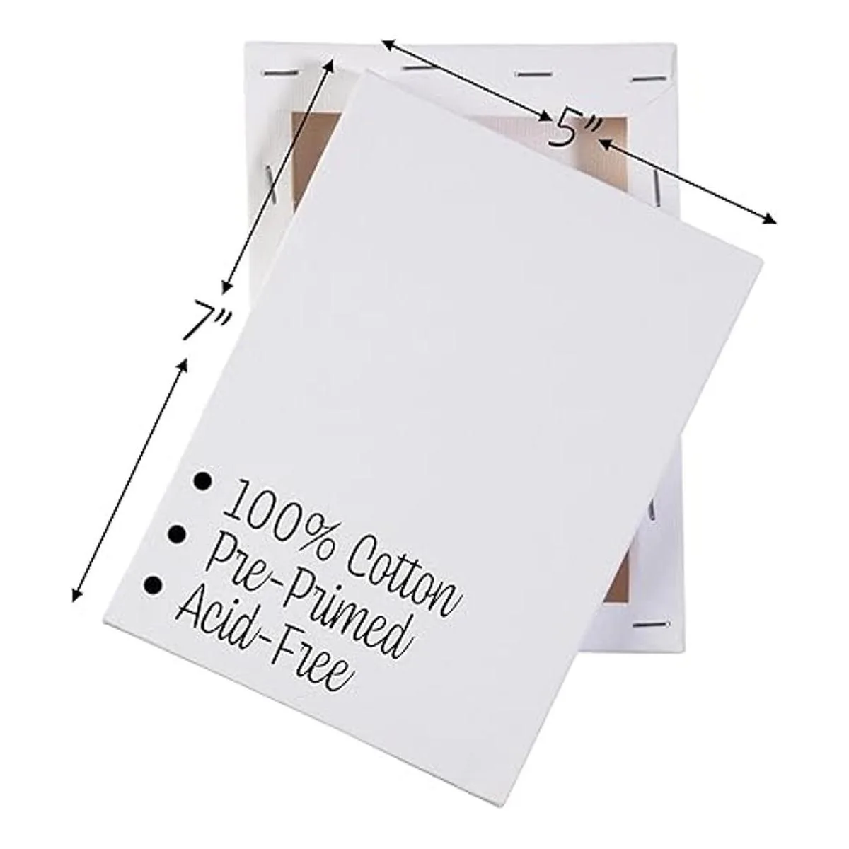 iDIY Tabla de lienzo de 4.7 x 6.7 in color blanco_3