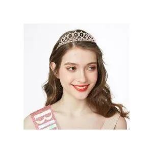 Juego de tiara para niña de cumpleaños y diamantes de_4