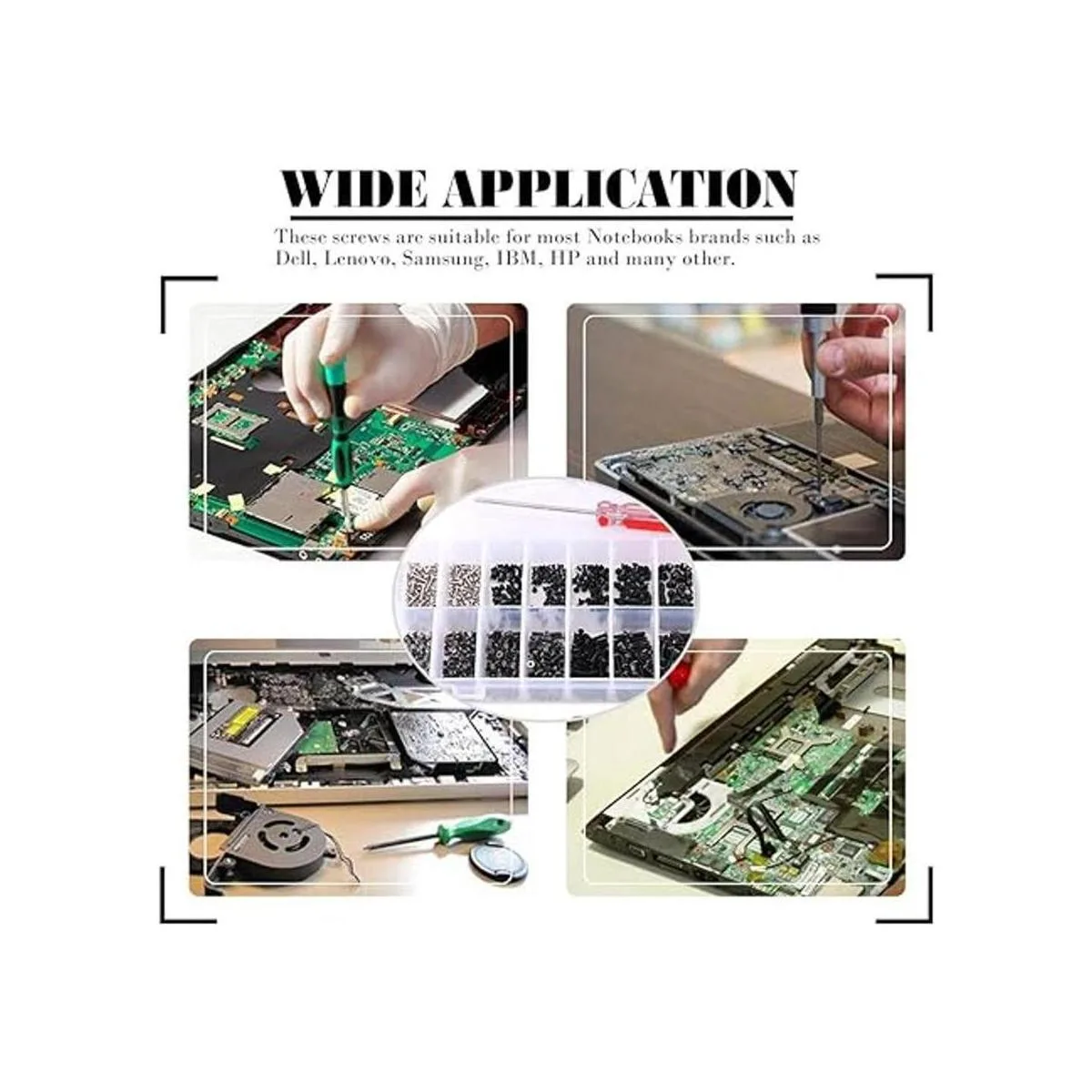 Glarks Kit de reparación de tornillos de repuesto para_6