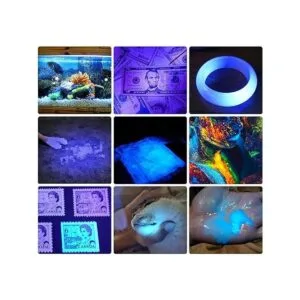 DARKBEAM Linterna UV de 365 nm luz negra recargable USB_3