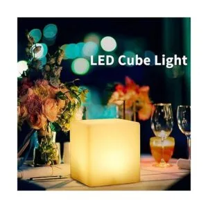 Borelor Luz LED tipo cubo recargable de 4 pulgadas y_2