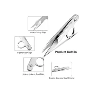 2 piezas tijeras de coser hilo francotiradores mini pinzas_3