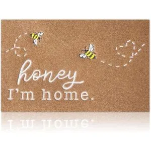 Bee Welcome Mats Tapete de bienvenida para interiores y_1