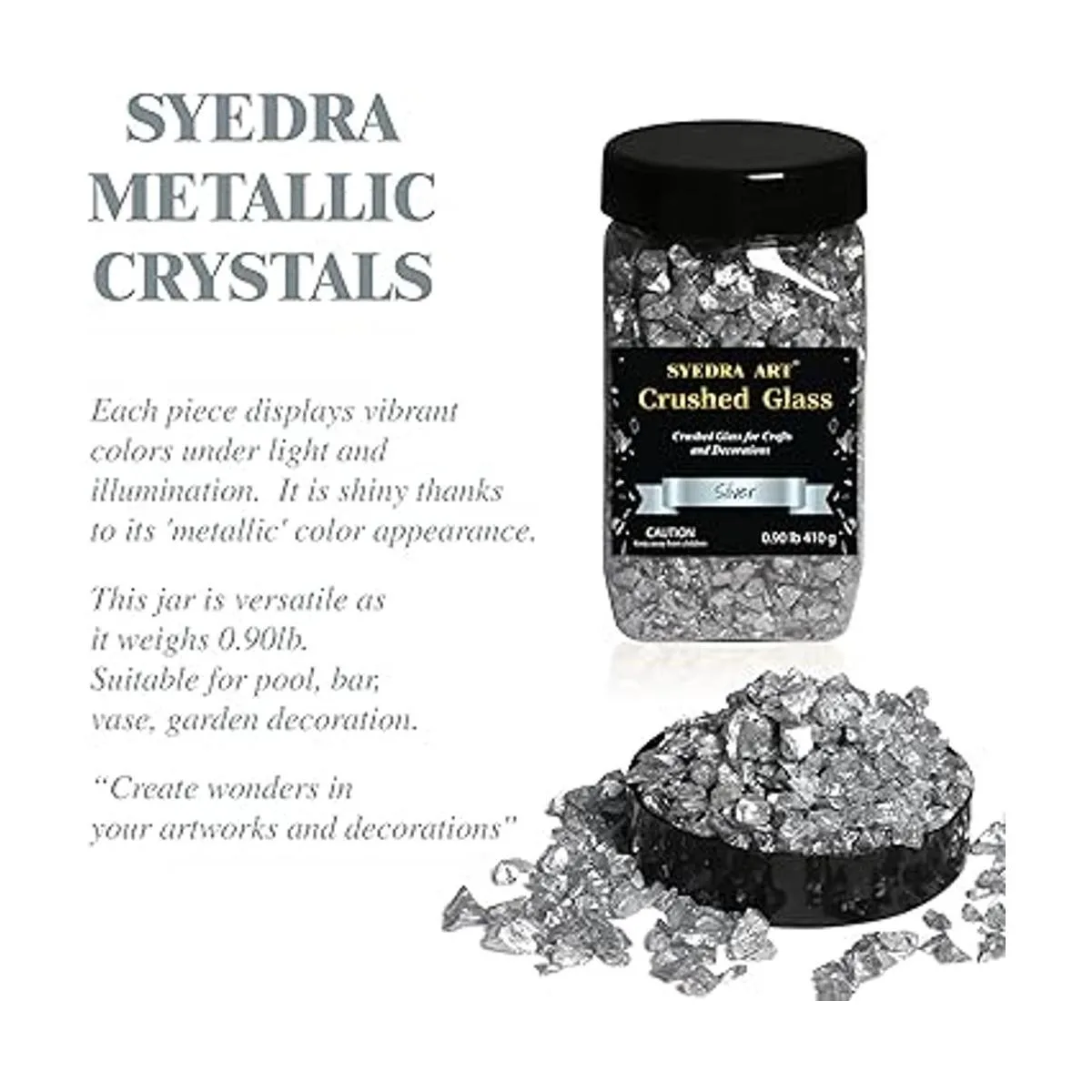 Syedra Vidrio triturado para manualidades chips_3