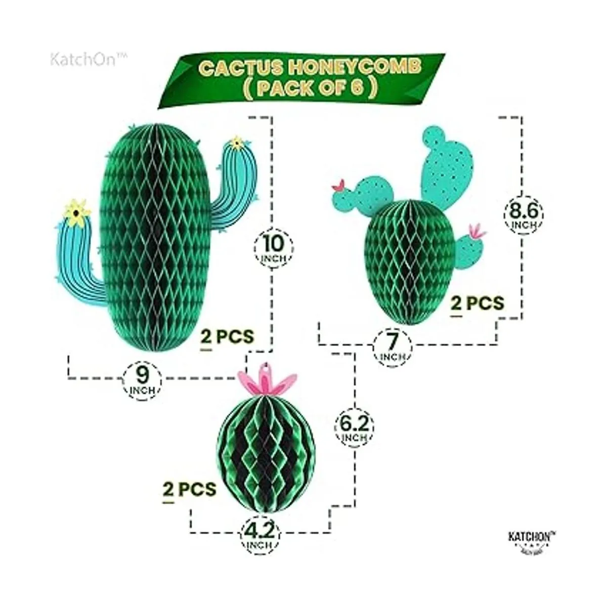 Centros de mesa Green Fiesta de cactus para mesas 10_4