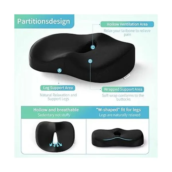 Cojines de asiento de espuma viscoelástica para silla de_3