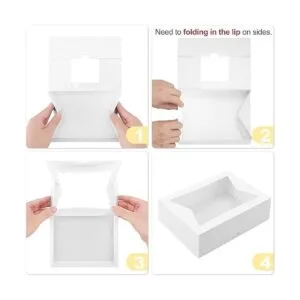 Eupako Cajas de galletas de 8 x 6 x 2.5 pulgadas con_3