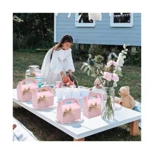 Oletx Paquete de 30 cajas de regalo de fiesta color rosa_4
