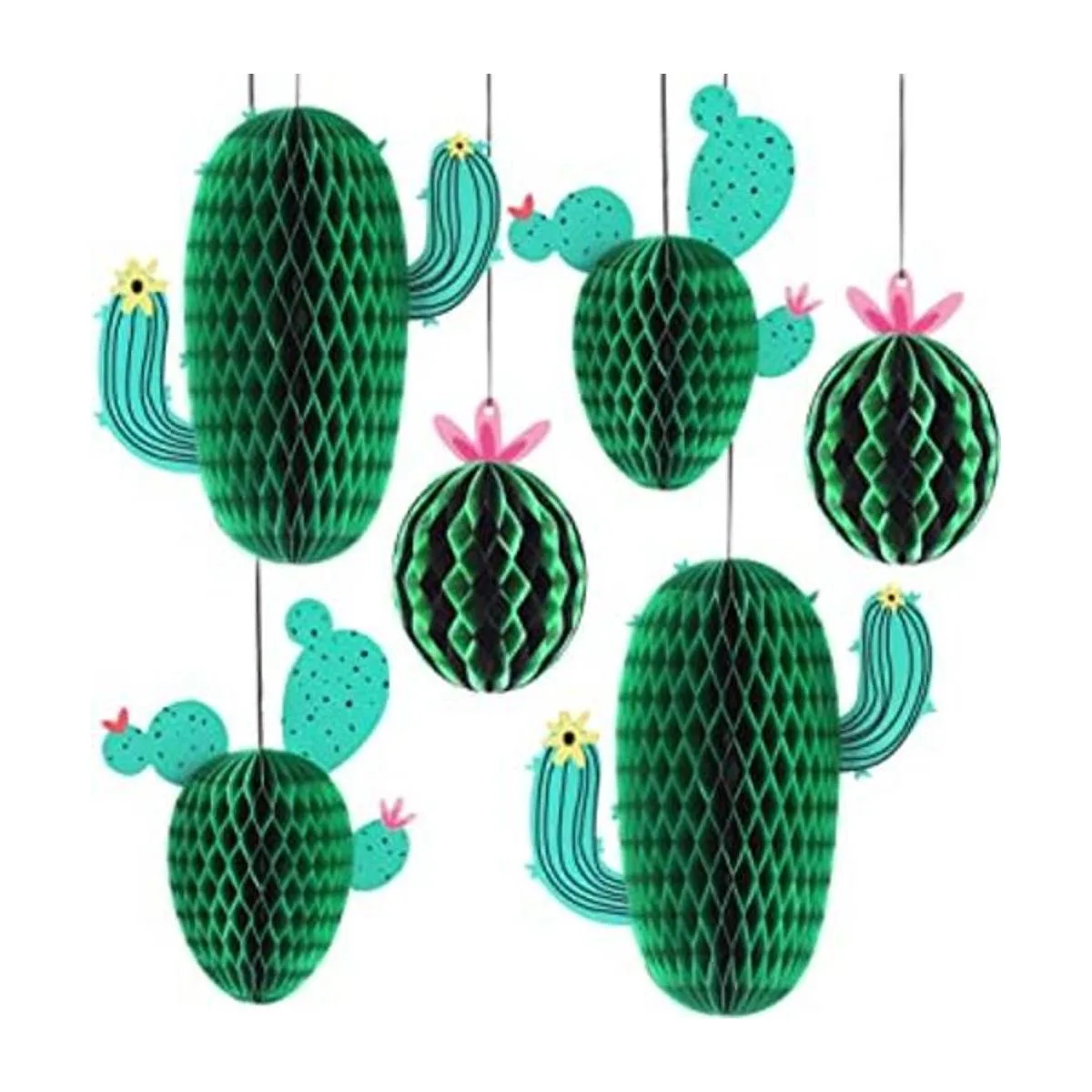 Centros de mesa Green Fiesta de cactus para mesas 10_1