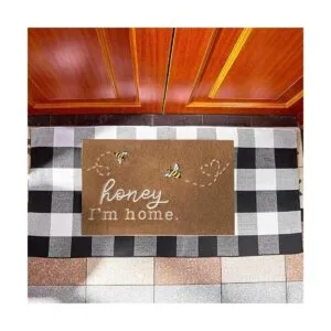 Bee Welcome Mats Tapete de bienvenida para interiores y_4