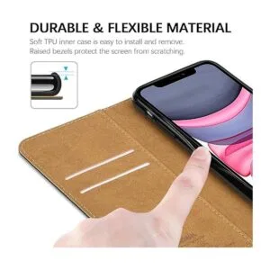 HOOMIL MagFlip Series Funda de piel diseñada para iPhone_4