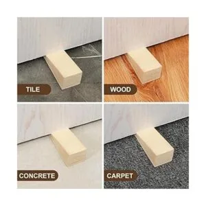 6 piezas de tope de puerta antideslizante de madera para_7