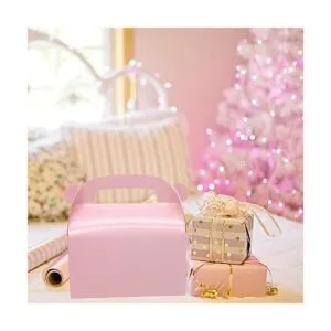 Oletx Paquete de 30 cajas de regalo de fiesta color rosa_3