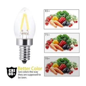 EBD Lighting 2 W E12 C7 Candelabro LED Bombillas de_3