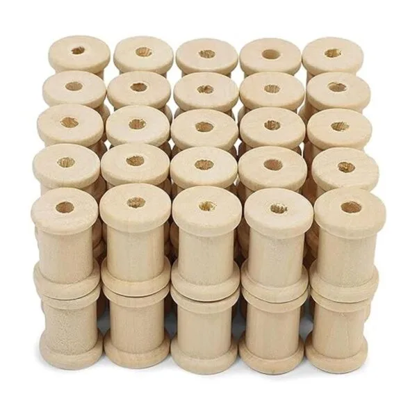 Bobinas de madera vacías para manualidades 075 x 1_4